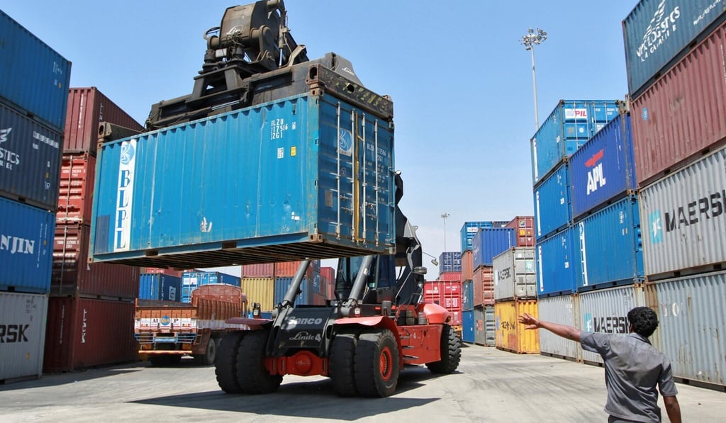 Containers pictured in a port in Chennai, India. Higher freight costs have hit the country’s mango exports amid the pandemic. Photo: Reuters