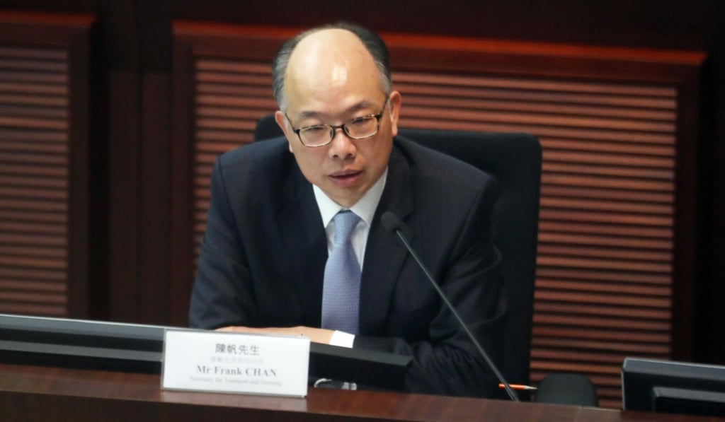 Secretary for Transport and Housing Frank Chan. Photo: Winson Wong Secretary for Transport and Housing Frank Chan. Photo: Winson Wong