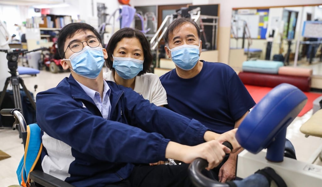 Ching Chun-ho with his parents Yeung kwai-heung and Michael Ching. Photo: Edmond So Ching Chun-ho with his parents Yeung kwai-heung and Michael Ching. Photo: Edmond So