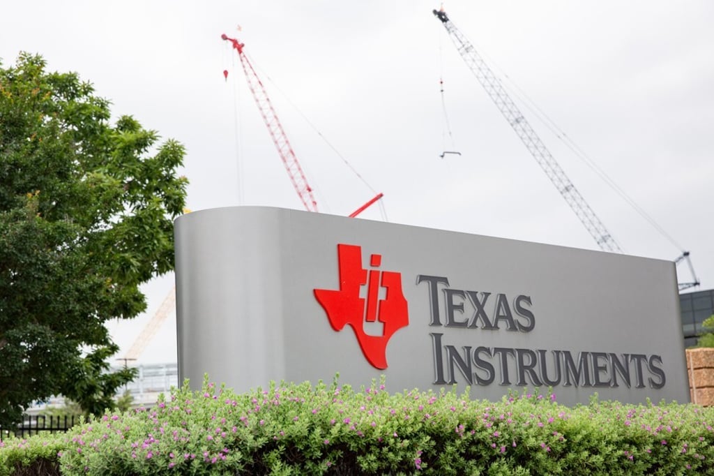The entrance to US chip maker Texas Instruments’ plant in Richardson, Texas, is seen on June 9, 2021. Photo: TNS The entrance to US chip maker Texas Instruments’ plant in Richardson, Texas, is seen on June 9, 2021. Photo: TNS