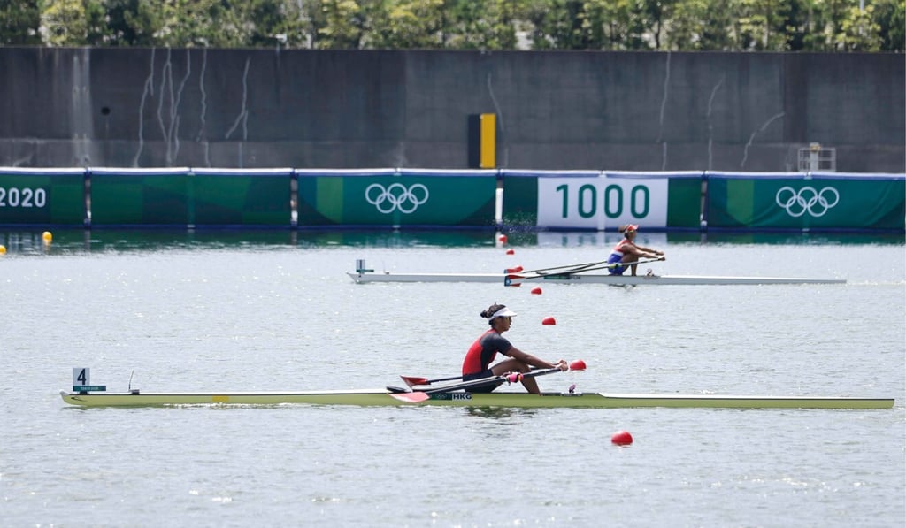 Hong Kong’s Winne Hung(front) at the 1000m mark. Photo: SF&OC