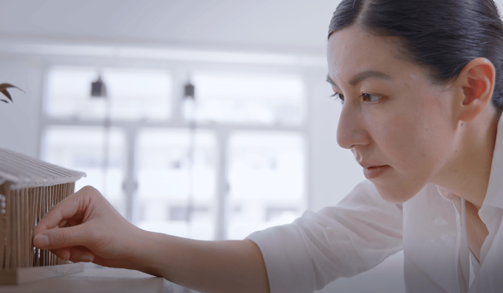 Evelyn Ting Huei-chung, co-founder of architectural design firm, New Office Works, and co-designer of the Growing Up pavilion.