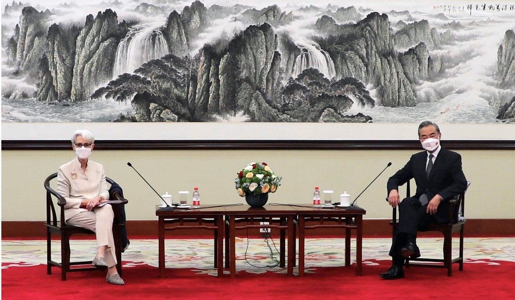 Washington focused on Wendy Sherman’s meeting with Foreign Minister Wang Yi. Photo: Reuters Washington focused on Wendy Sherman’s meeting with Foreign Minister Wang Yi. Photo: Reuters