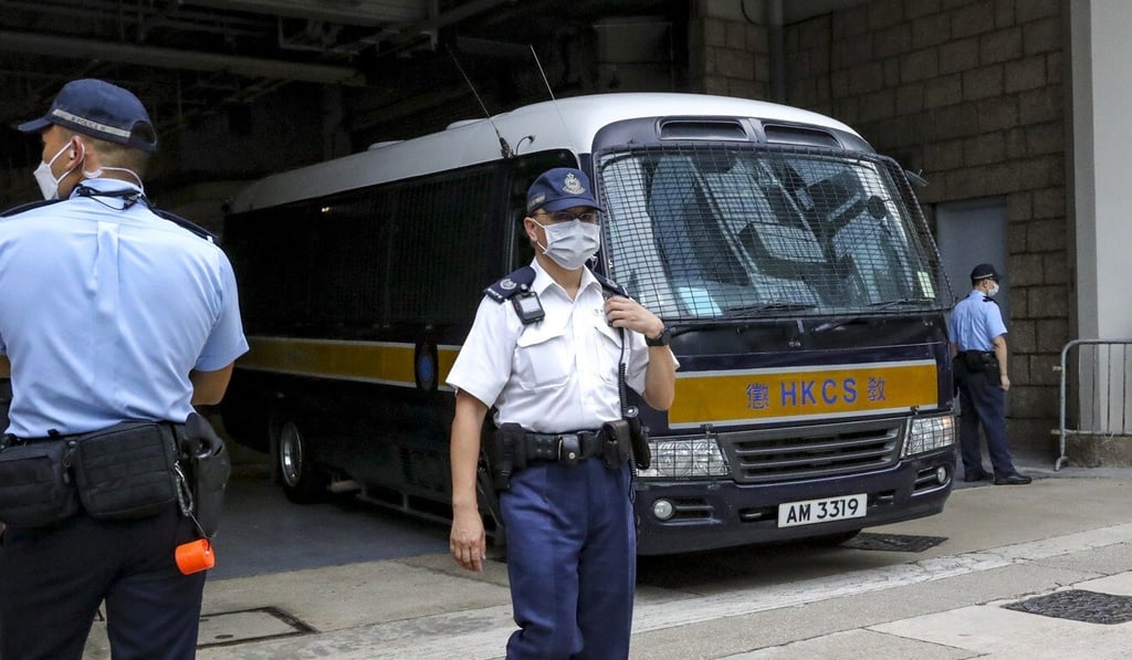 Leon Tong leaves the High Court in a prison van after his conviction on Tuesday. Photo: Edmond So Leon Tong leaves the High Court in a prison van after his conviction on Tuesday. Photo: Edmond So