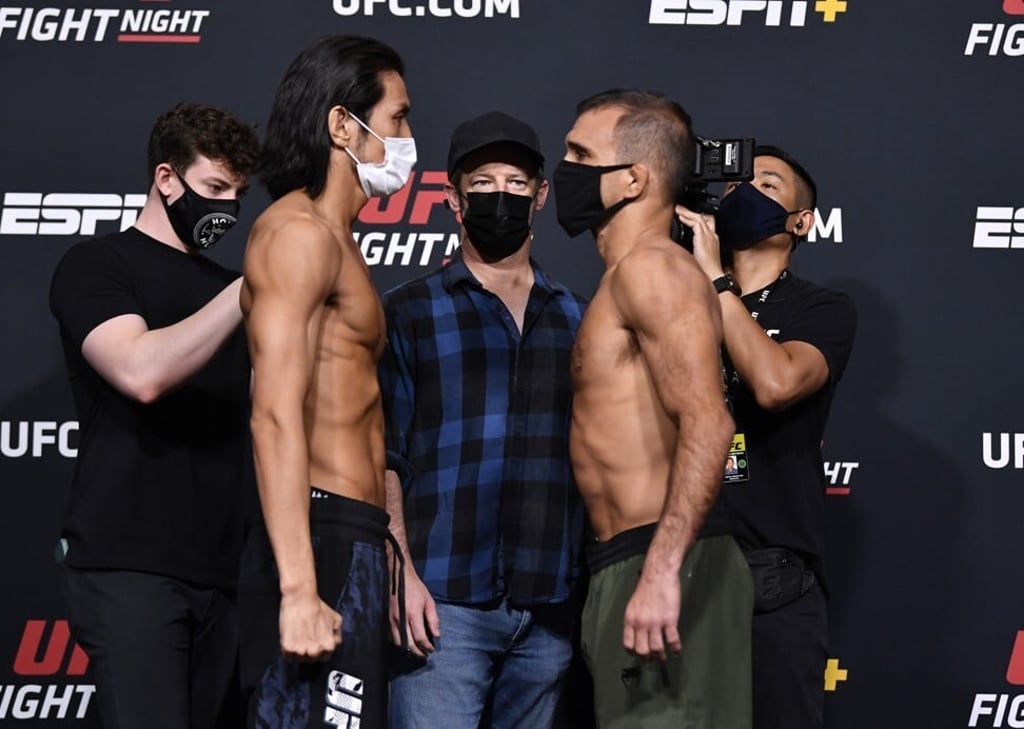 Kang Kyung-ho faces off with Rani Yahya of Brazil.