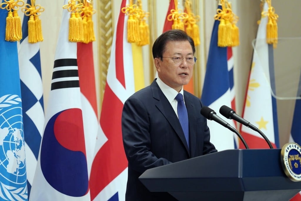 South Korean President Moon Jae-in. Photo: YNA / DPA