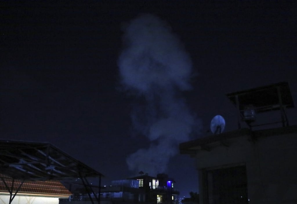 Smoke rises from a powerful explosion in Kabul. Photo: AP