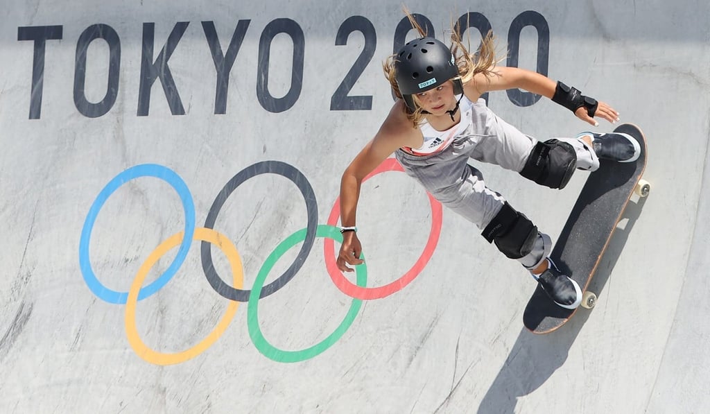 Britain‘s Sky Brown competes in the Tokyo Olympic Games. Photo: Gettyimages Britain‘s Sky Brown competes in the Tokyo Olympic Games. Photo: Gettyimages