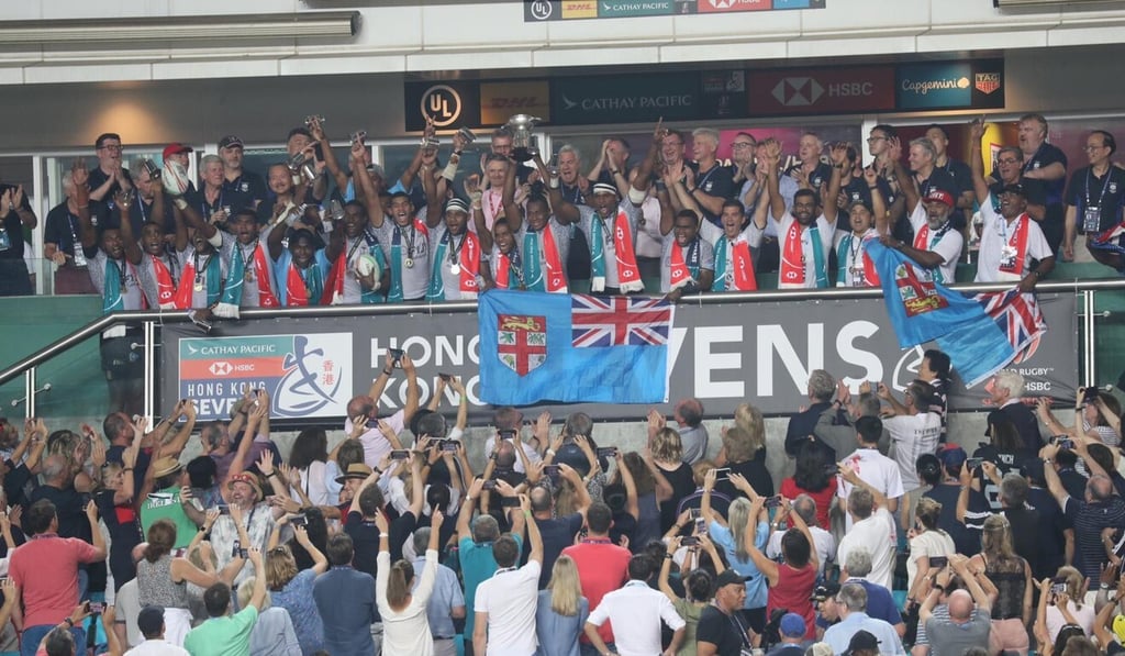 Fiji win the Hong Kong Sevens cup final against France at the Hong Kong Stadium in So Kon Po in 2019. Photo: SCMP / Winson Wong Fiji win the Hong Kong Sevens cup final against France at the Hong Kong Stadium in So Kon Po in 2019. Photo: SCMP / Winson Wong