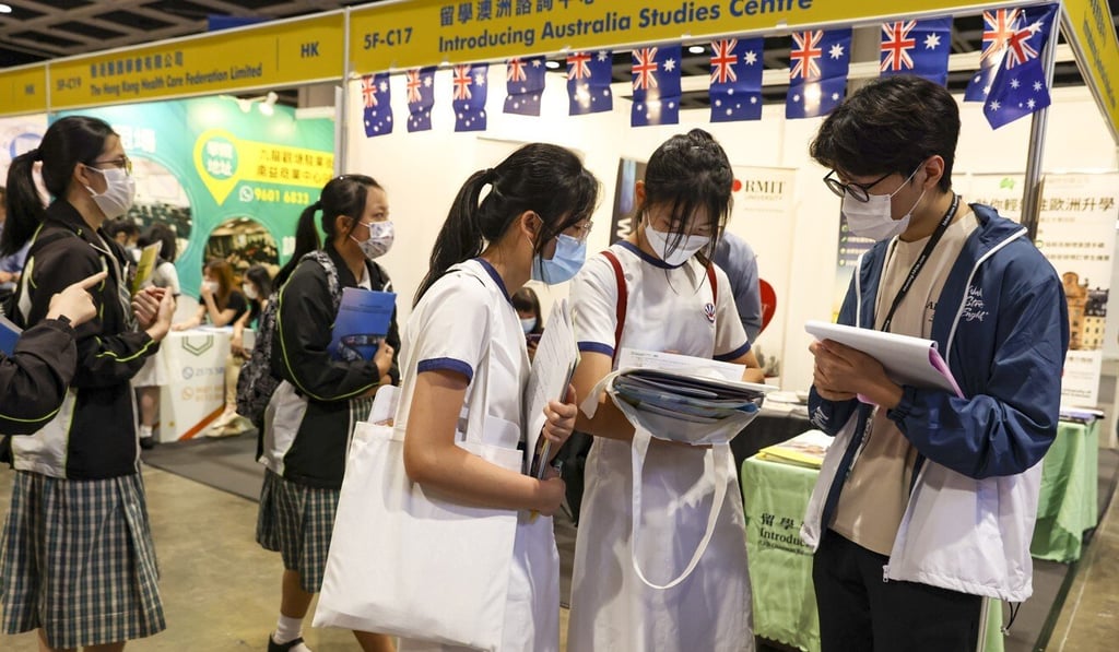 Students at the education and career expo. Photo: Nora Tam Students at the education and career expo. Photo: Nora Tam