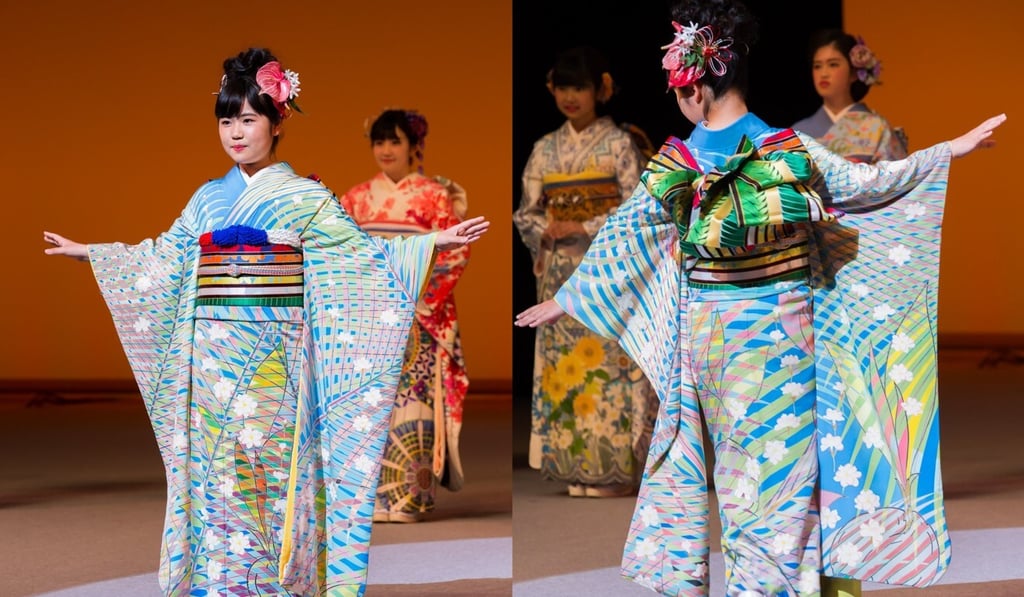 A model wears the Philippines‘ design created for the Imagine Oneworld Kimono Project. Photo: Kengo Maeda / Imagine Oneworld Kimono Project via Facebook