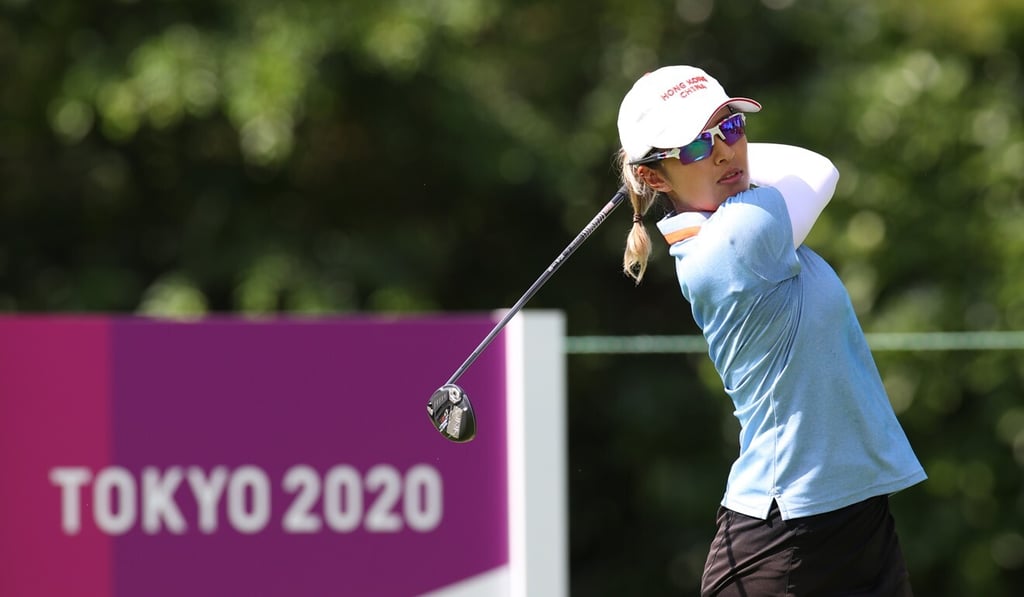 Hong Kong’s Tiffany Chan tees off at the Kasumigaseki Country Club in Japan. Photo: Reuters Hong Kong’s Tiffany Chan tees off at the Kasumigaseki Country Club in Japan. Photo: Reuters