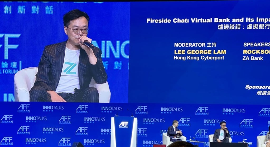 Rockson Hsu, the CEO of ZA Bank, says the virtual lender aims to continue being the No. 1 such bank in Hong Kong. Photo: Twitter Rockson Hsu, the CEO of ZA Bank, says the virtual lender aims to continue being the No. 1 such bank in Hong Kong. Photo: Twitter