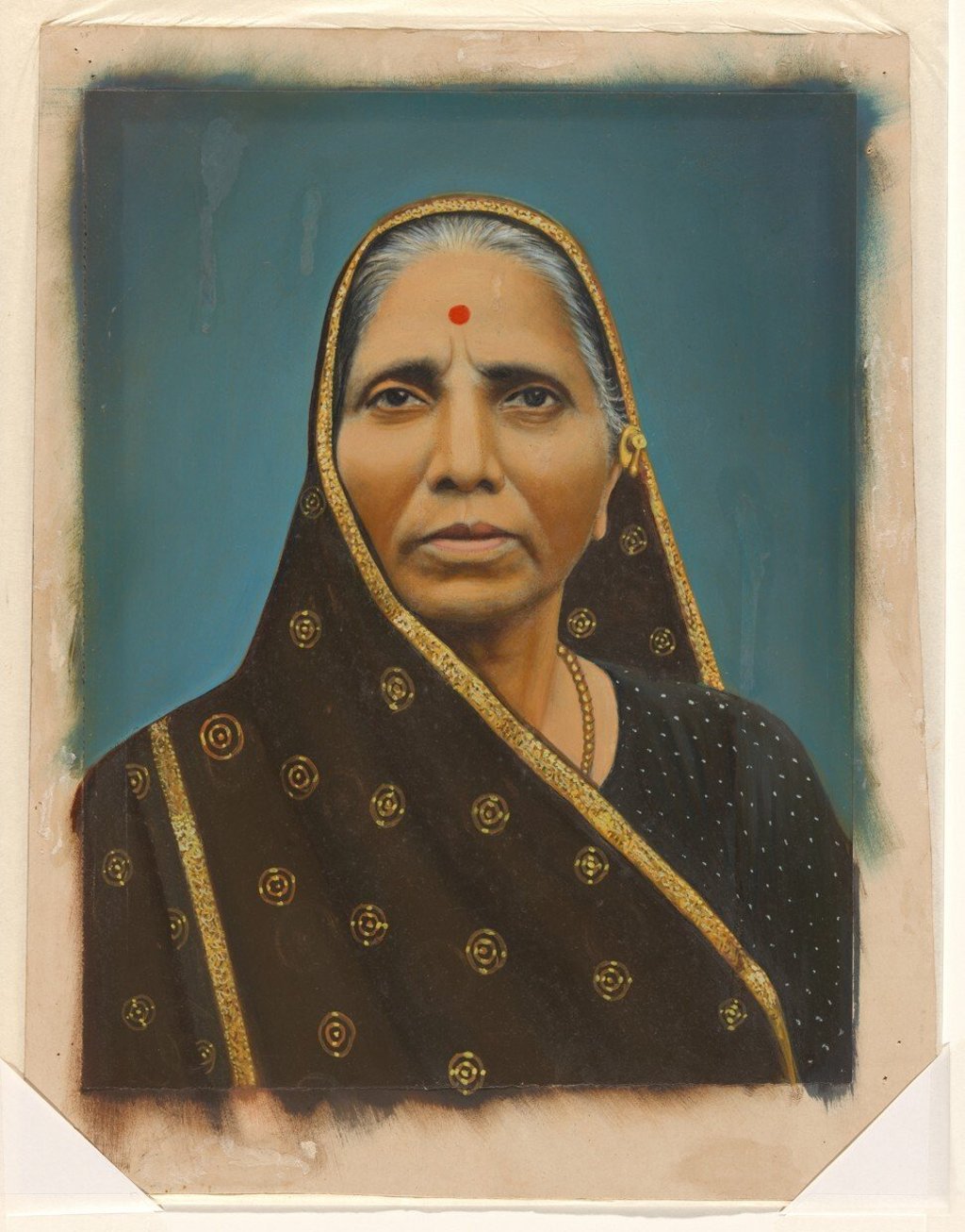 A portrait of a woman at the National Gallery of Australia that will be returned to India. Photo: NGA via EPA-EFE