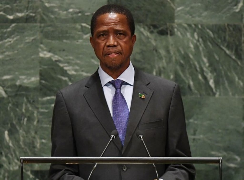 Edgar Lungu, president of the Republic of Zambia. Photo: AFP