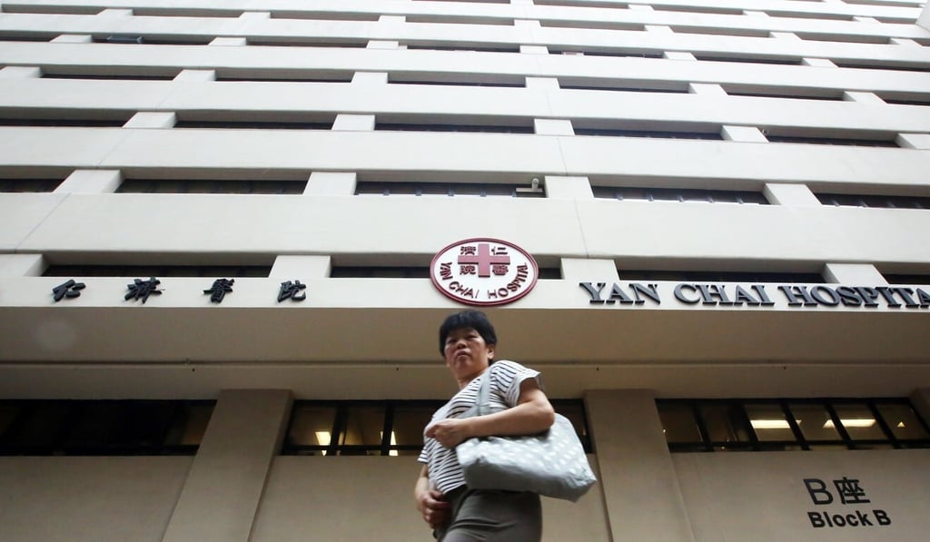 The driver was declared dead less than an hour after the accident at Yan Chai Hospital in Tsuen Wan. Photo: Edward Wong The driver was declared dead less than an hour after the accident at Yan Chai Hospital in Tsuen Wan. Photo: Edward Wong