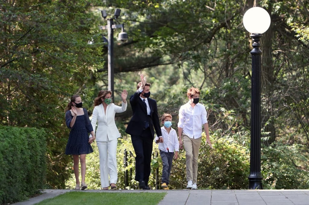 Justin Trudeau arrives with his family at Rideau Hall in Ottawa, Ontario, Canada on Sunday. Photo: Bloomberg Justin Trudeau arrives with his family at Rideau Hall in Ottawa, Ontario, Canada on Sunday. Photo: Bloomberg
