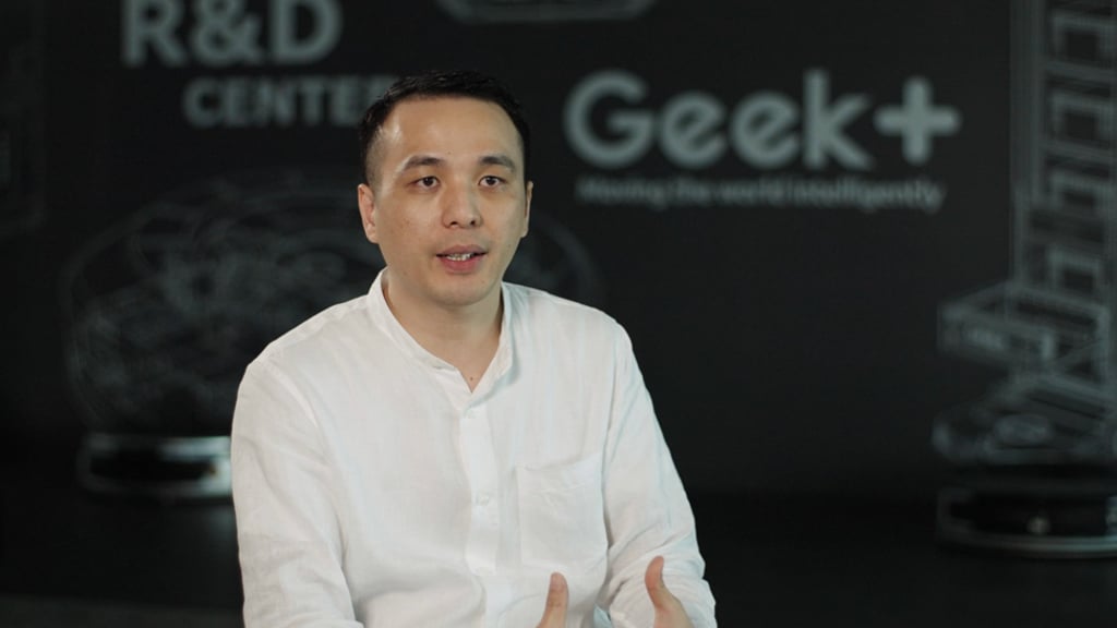 Lit Fung, vice-president and managing director of overseas business for Geek+, says the company has a vision to fully automate warehouses worldwide. Lit Fung, vice-president and managing director of overseas business for Geek+, says the company has a vision to fully automate warehouses worldwide.