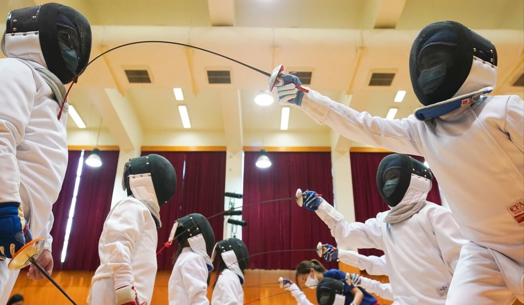 Principal Choi Man-kwan says fencing is very suitable for primary school pupils. Photo: Felix Wong