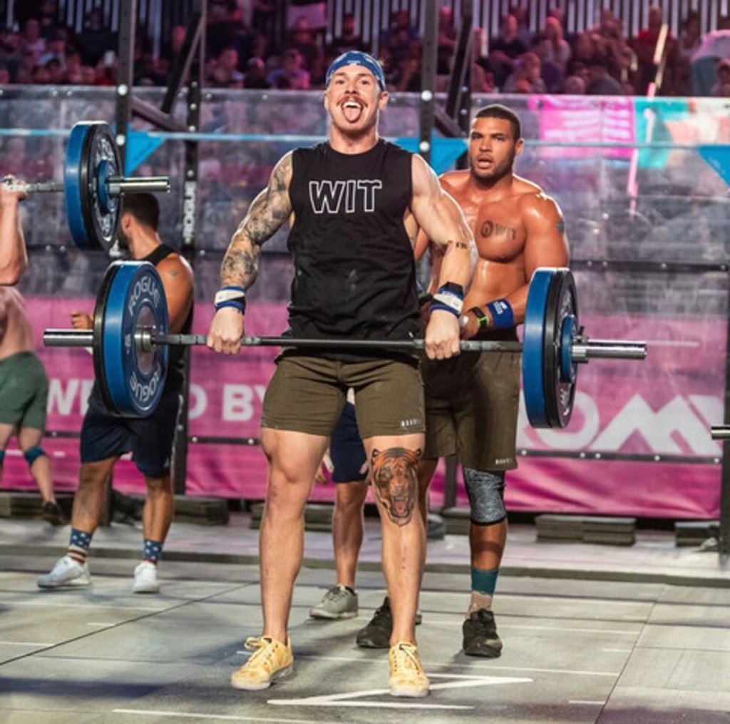 Joshua Al-chamaa is known for having fun and playing to the crowd at CrossFit competitions. Photo: Handout Joshua Al-chamaa is known for having fun and playing to the crowd at CrossFit competitions. Photo: Handout