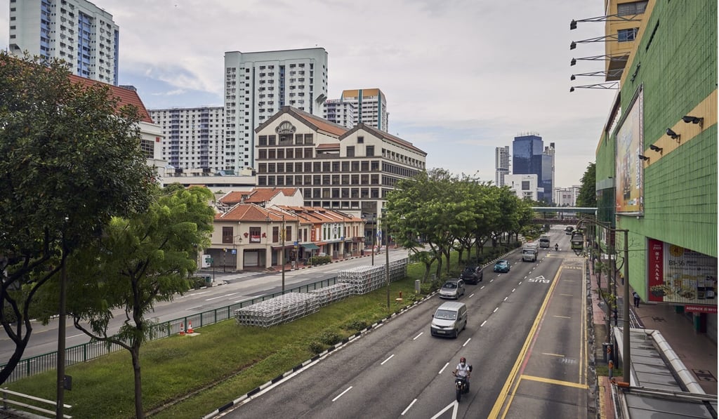 A near-empty street in the Chinatown area of Singapore on August 3, 2021. Photo: Bloomberg A near-empty street in the Chinatown area of Singapore on August 3, 2021. Photo: Bloomberg