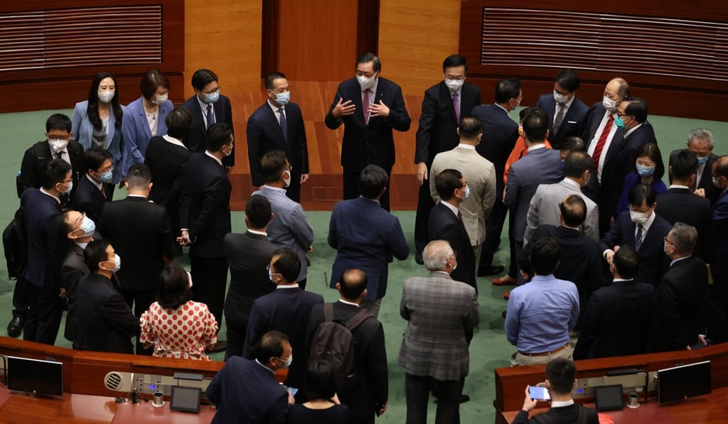Huang Liuquan at the Legco chamber in Tamar this month. Photo: SCMP / May Tse