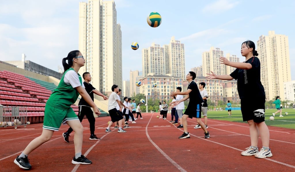 A school in Beijing offered ‘summer camp’ type of programmes for students amid a crackdown on the private tutoring industry. Photo: Xinhua