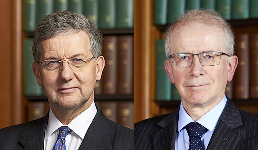 Patrick Hodge (left) and Robert Reed said there was still widespread support in Hong Kong for the participation of British judges. Photo: Handout Patrick Hodge (left) and Robert Reed said there was still widespread support in Hong Kong for the participation of British judges. Photo: Handout