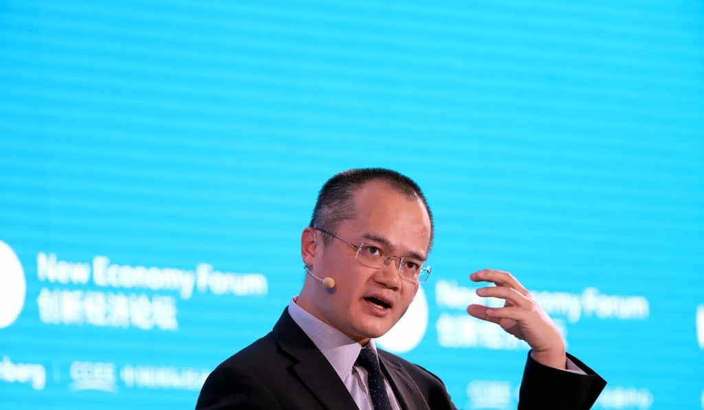 Wang Xing, chairman, chief executive officer and co-founder of Meituan, speaks during a panel discussion at the Bloomberg New Economy Forum in Beijing, China, on Friday, Nov. 22, 2019. Photo: Bloomberg Wang Xing, chairman, chief executive officer and co-founder of Meituan, speaks during a panel discussion at the Bloomberg New Economy Forum in Beijing, China, on Friday, Nov. 22, 2019. Photo: Bloomberg
