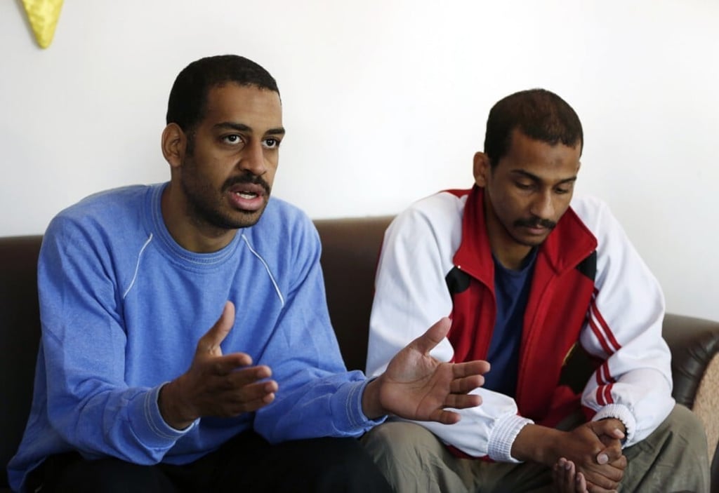 Alexanda Kotey, left, and El Shafee Elsheikh. Photo: AP Alexanda Kotey, left, and El Shafee Elsheikh. Photo: AP