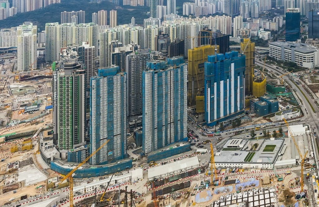 Aerial view of The Henley III residential project by Henderson Land Developments at the former Kai Tak airport in Kowloon on 24 February 2021. Photo: Winson Wong. Aerial view of The Henley III residential project by Henderson Land Developments at the former Kai Tak airport in Kowloon on 24 February 2021. Photo: Winson Wong.