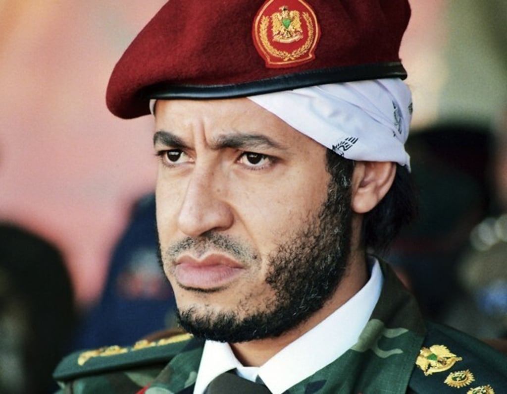 Saadi Gaddafi, now 47, was known for his playboy lifestyle. File photo: AP