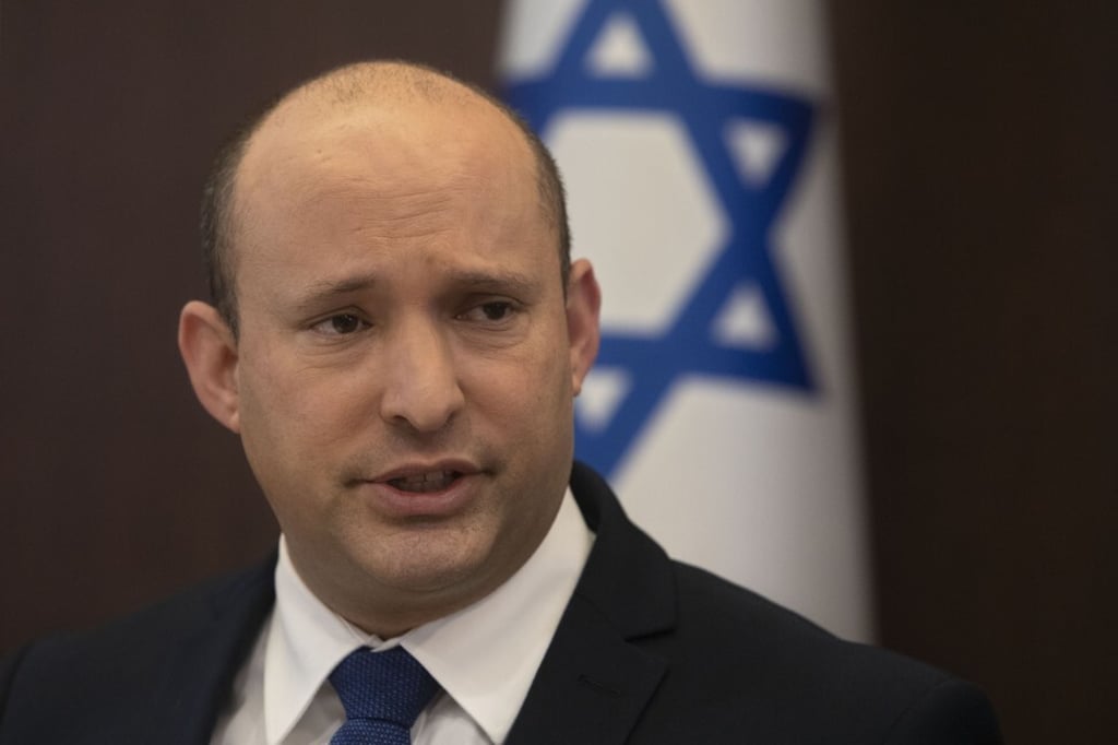 Israeli Prime Minister Naftali Bennett in Jerusalem on Sunday. Photo: AP