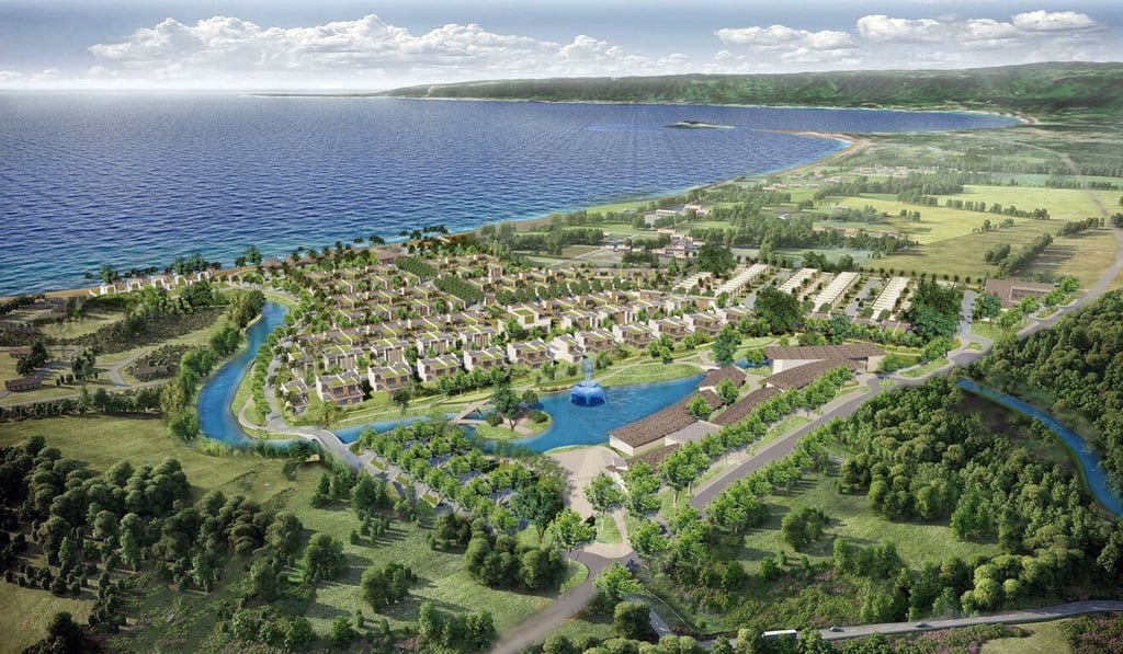 An artist’s impression of Hong Kong-based MG Group’s 206-unit villa project One Melebay in Port Vila, Vanuatu’s capital. Photo: Handout