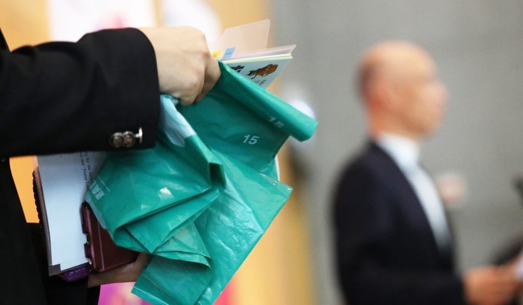 Residents must used designated plastic bags, which come in 11 sizes, to dispose of their trash. Photo: Nora Tam