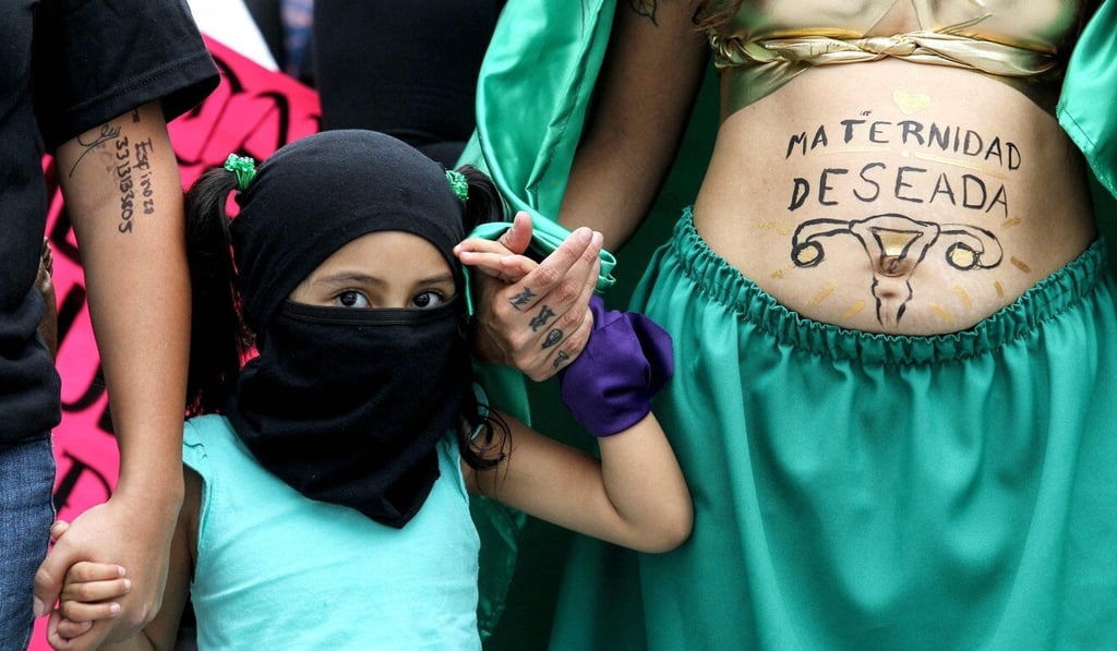 Supporters of the legalisation of abortion take part in a demonstration in Guadalajara, Mexico in September 2020. Photo: AFP.