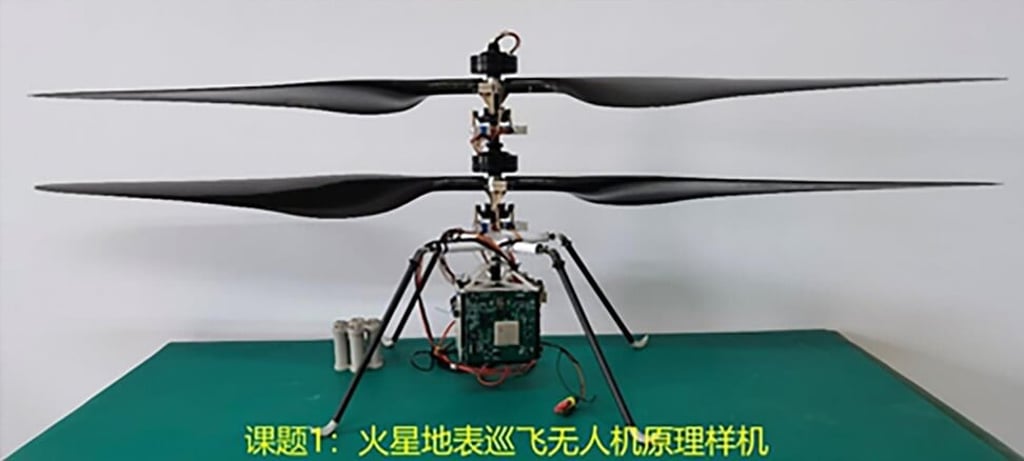 The National Space Science Centre has developed a prototype of the helicopter drone. Photo: NSSC
