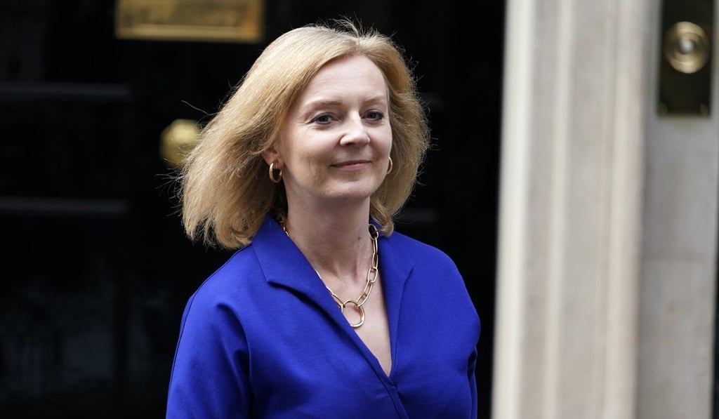 Britain’s new Foreign Secretary Liz Truss leaves 10 Downing Street on Wednesday. Photo: AP Britain’s new Foreign Secretary Liz Truss leaves 10 Downing Street on Wednesday. Photo: AP
