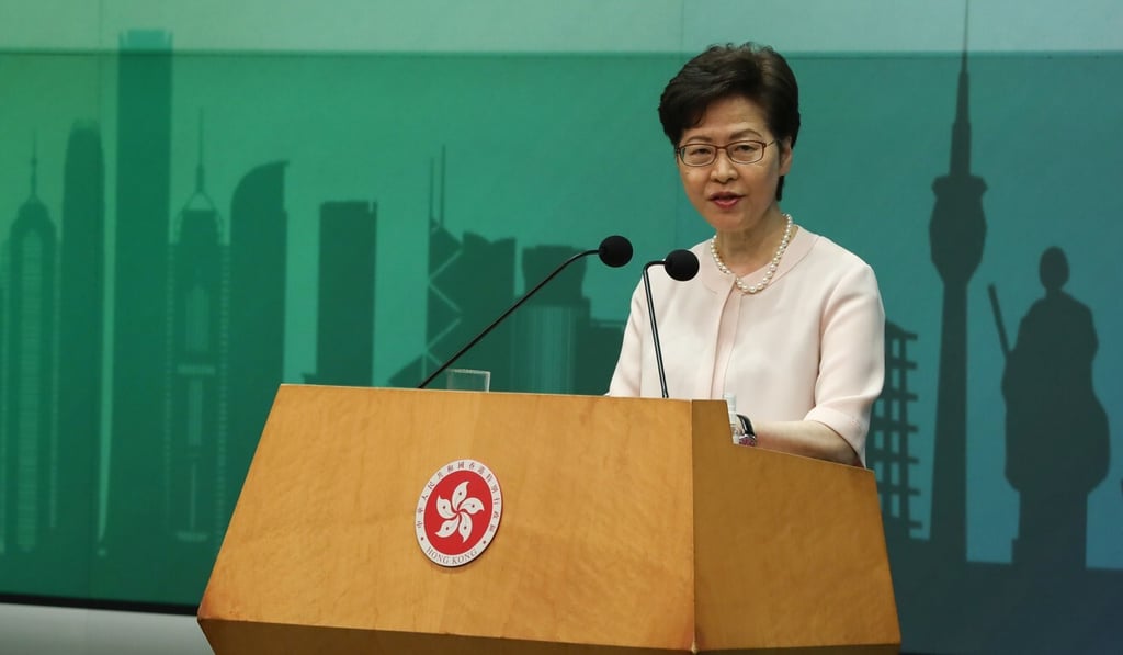 Chief Executive Carrie Lam. Photo: Jonathan Wong Chief Executive Carrie Lam. Photo: Jonathan Wong