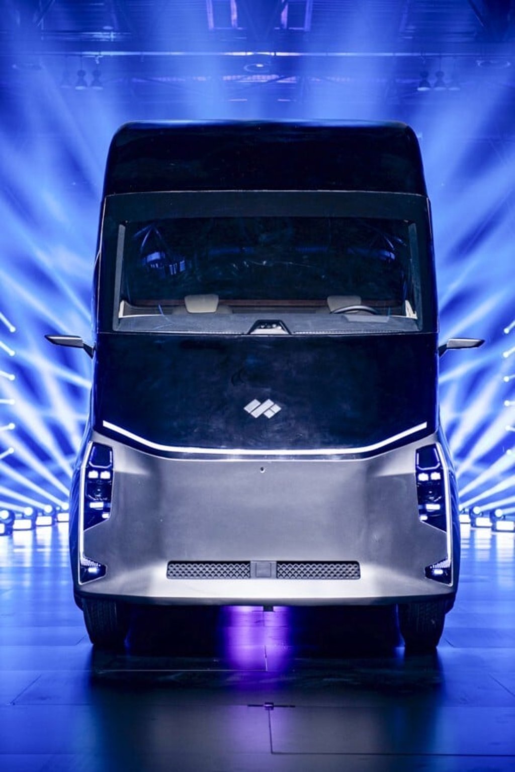 The Xingtu electric truck developed by Baidu’s DeepWay. Photo: Handout
