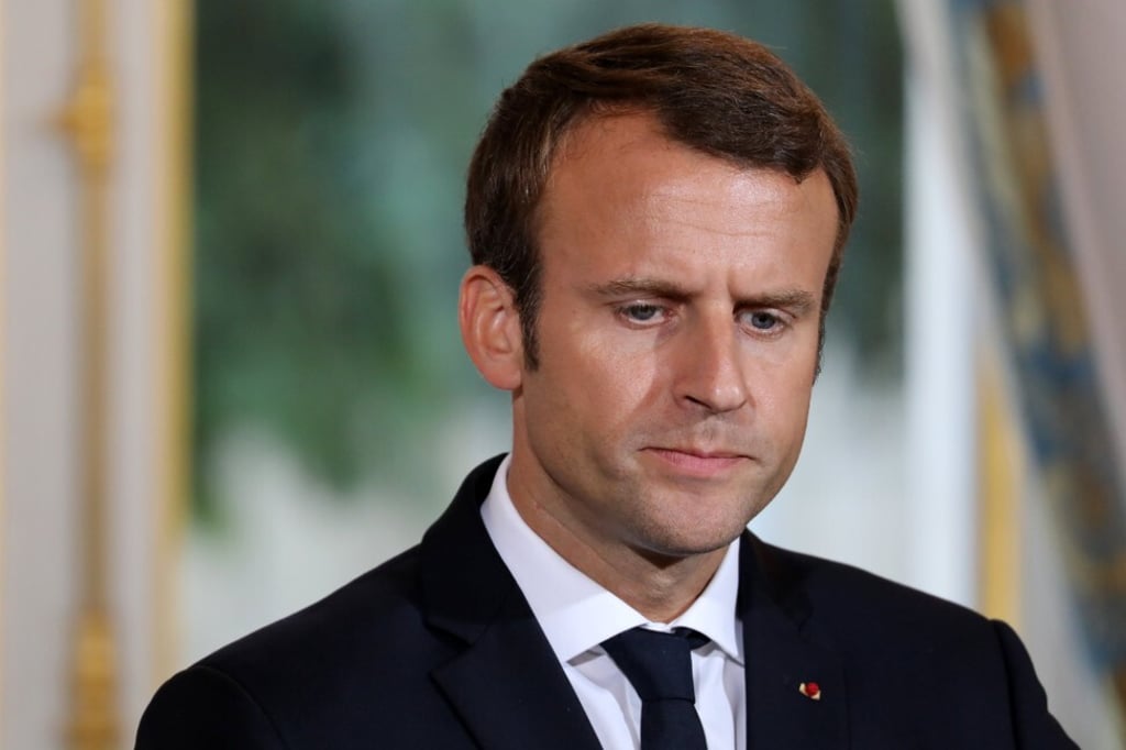 French President Emmanuel Macron on Friday recalled the ambassadors to Canberra and Washington. Photo: EPA