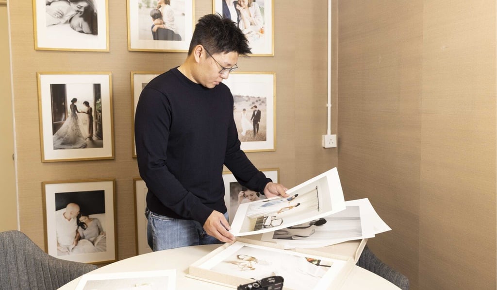 At the height of the Covid-19 pandemic, photographer KC Chan became more flexible by charging by the hour and offering to work on smaller weddings and family portraits. Photo: Man Tam