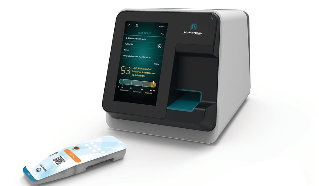 MeMed’s kit can help health care providers distinguish between bacterial and viral infections within minutes. Photo: Handout MeMed’s kit can help health care providers distinguish between bacterial and viral infections within minutes. Photo: Handout