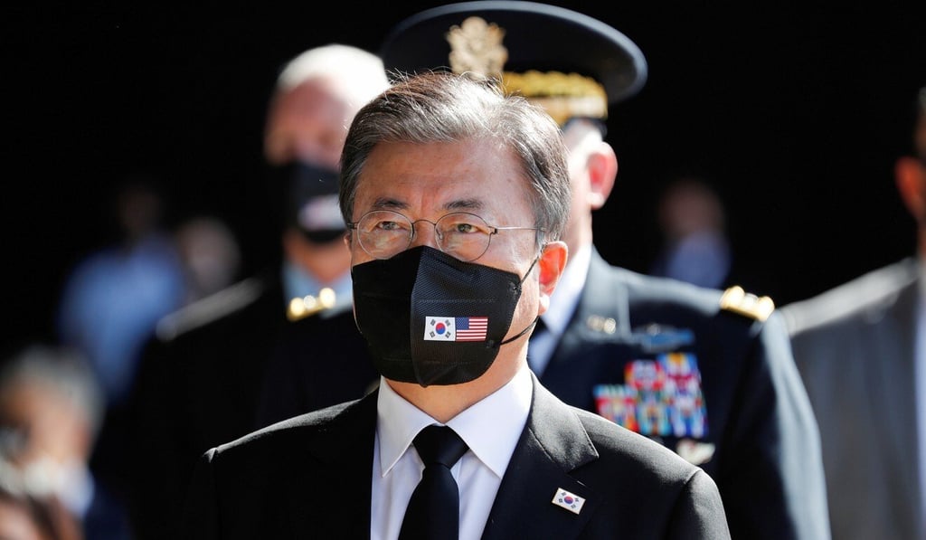 South Korea’s President Moon Jae-in has repeated his calls for a formal end to the Korean war. Photo: Reuters
