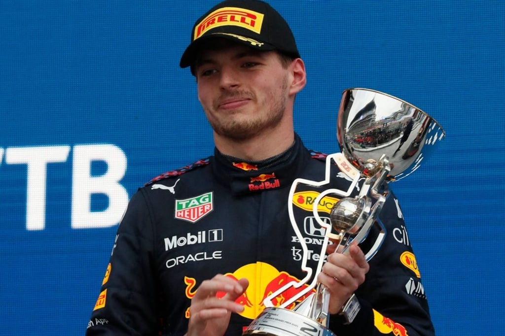 Max Verstappen after the Formula 1 Russian Grand Prix in Sochi on Sunday. Photo: AFP