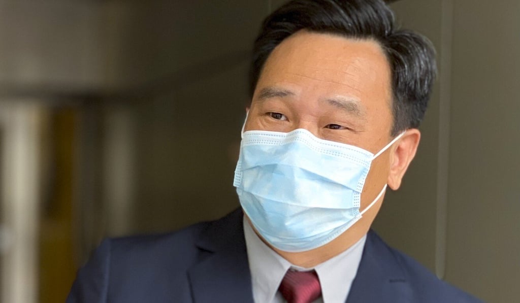 Defendant Choy Kwok-keung leaves court after a hearing last year. Photo: Jasmine Siu