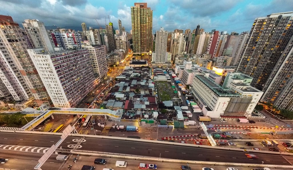 Under the URA’s blueprint, the fruit market could be relocated. Photo: Martin Chan