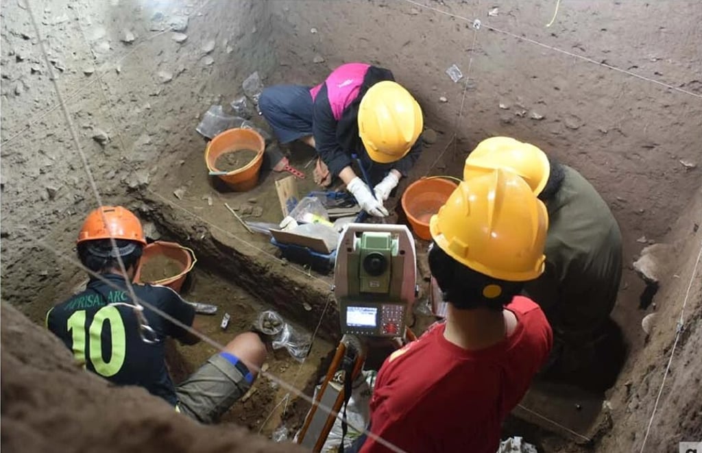 Scientists conduct excavation work in South Sulawesi, Indonesia. File photo: Handout