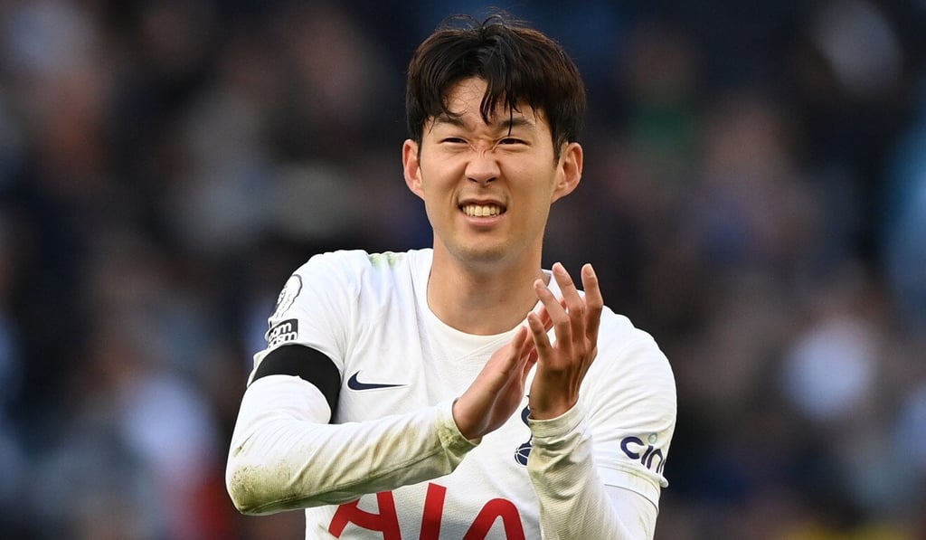 Son reacts after the English Premier League win over Aston Villa on October 3, 2021. Photo: EPA