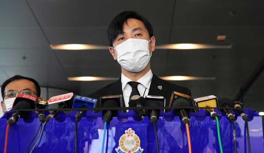 Senior Superintendent Tony Ho offered new details about the death of Senior Inspector Lam Yuen-yee at a press conference on Monday. Photo: Felix Wong